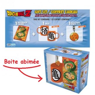 ABYSTYLE Produit abîmé – Gift Pack Dragon Ball – Mug 320cl + Keyring + Cahier « Dragon Ball »