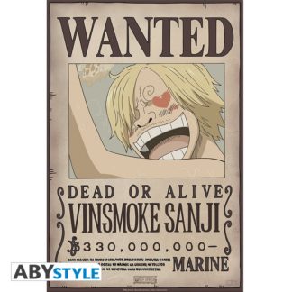 ABYSTYLE Poster – One Piece – « Wanted Sanji New 2 » – 52 cm
