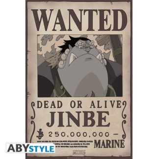 ABYSTYLE Poster – One Piece – Wanted Jinbe – 52 cm