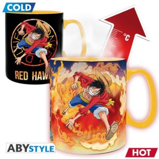 ABYSTYLE Mug – Thermo Réactif – One Piece – Luffy & Sabo – 460 ml