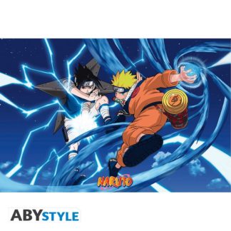 ABYSTYLE Poster – Naruto – Naruto & Sasuke – roulé filmé (91.5×61) – 91.5×61 cm