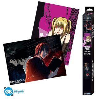 ABYSTYLE Set 2 Chibi Poster – L vs Light & Misa – Death Note