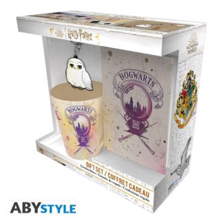 ABYSTYLE Gift Pack Harry Potter – Mug à thé + Cahier + Porte-clef « Poudlard »