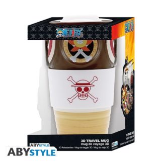 ABYSTYLE Mug de voyage 3D – Thousand Sunny – One Piece – 450 ml