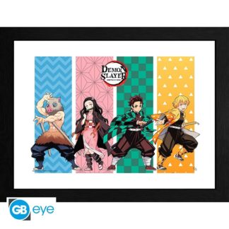 GB Eye Poster avec Cadre – Groupe – Demon Slayer
