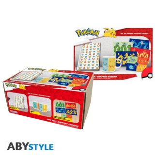 ABYSTYLE Gift Pack Pokemon – Mug + Cahier + Cartes postales « Starters »