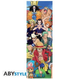 ABYSTYLE Poster de Porte – One Piece – Equipage – Groupe – Roulé Filmé (53x158cm) – 53 cm