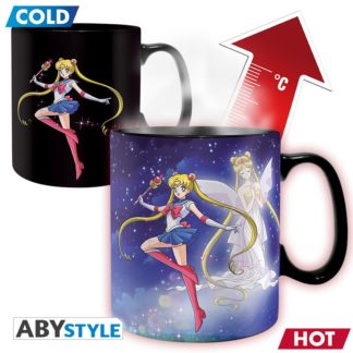 ABYSTYLE Mug – Thermo Réactif – Sailor Moon – Sailor & Chibi – 460 ml
