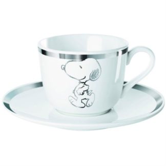 United Labels Mug + Sous-tasse – Snoopy fond blanc