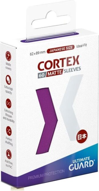 Protèges Cartes 60 pièces - Cortex - Japonais - Violet Matte