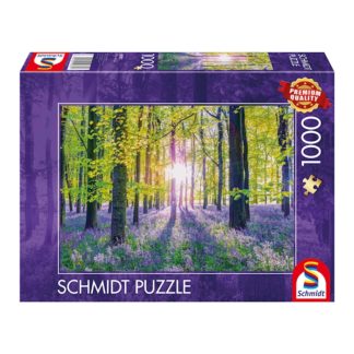 SCHMIDT SPIELE Zarte Glockenblumen im Wald 1000 Teile