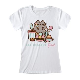 T-shirt – Pusheen – Eat Dessert first – Femme – L
