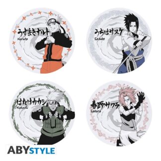 Assiettes – Personnages – Naruto – set de 4 assiettes – 21 cm
