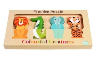 Rex London Wooden puzzle Colourful Creatures