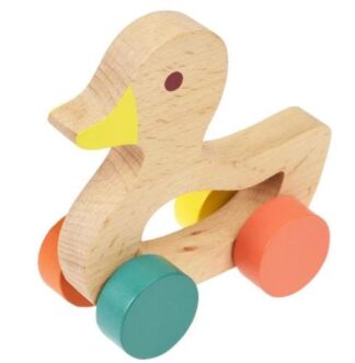 Rex London Wooden Push Along Toy Duck