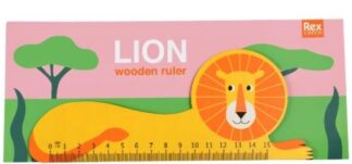 Rex London Wooden Ruler Lion