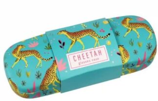 Rex London Glasses case and cleaning cloth cheetah