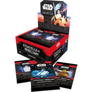 Star Wars Unlimited (fr) Etincelle de Rébellion - Boite de 24 Boosters Star Wars Unlimited (fr) Etincelle de Rébellion - Boite de 24 Boosters