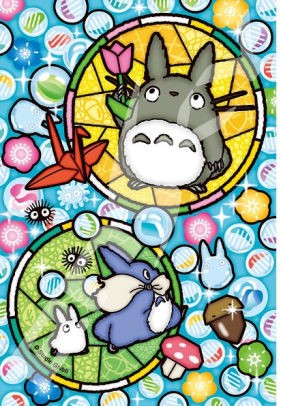 Puzzle Vitrail - Totoro w/ Bulles - Mon Voisin Totoro - 126 pcs