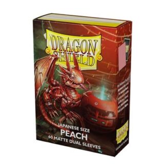 Dragon Shield Japanese size Matte Dual Sleeves – Peach Piip (60 Sleeves)