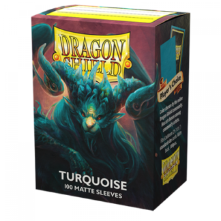 Dragon Shield Standard size Matte Sleeves Turquoise ‘Atebeck’ (100 Sleeves)