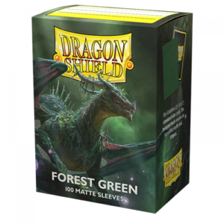 Dragon Shield Standard size Matte Sleeves – Forest Green (100 Sleeves)