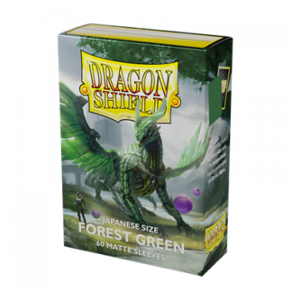 Dragon Shield Japanese size Matte Sleeves – Forest Green (60 Sleeves)