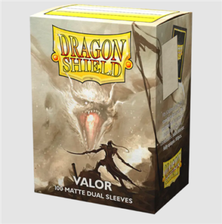 Dragon Shield Standard size Matte Dual Sleeves – Valor (100 Sleeves)