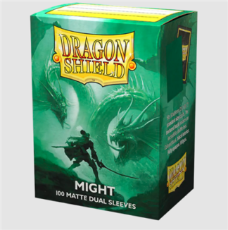 Dragon Shield Standard size Matte Dual Sleeves – Might (100 Sleeves)