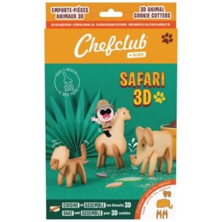 Chefclub Biscuits safari 3D emporte-pièces