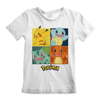 T-shirt - Pokemon - Squares - 7 - 8 ans