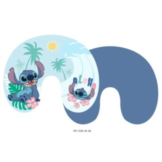 Coussin de voyage bleu - Stitch Aloha - Lilo & Stitch