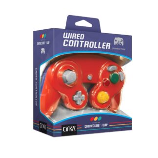 Manette filaire bicolore – GameCube & Wii – Bleu / Rouge
