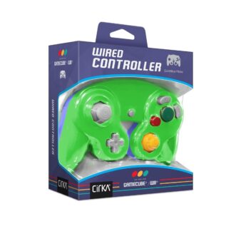 Manette filaire bicolore – GameCube & Wii – Bleu / Vert