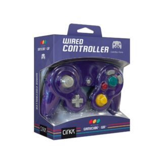 Manette filaire bicolore – GameCube & Wii – Violette / Noire