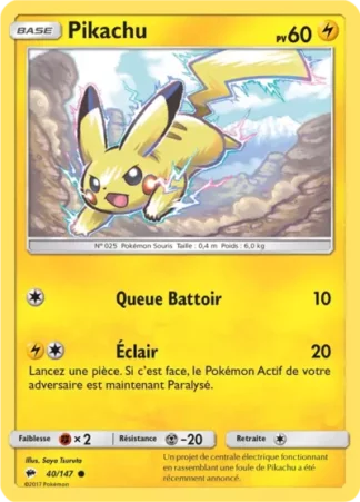Pokémon (FR) Carte Pikachu (BUS 40)