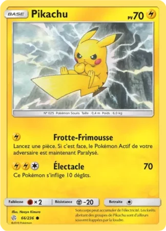 Pokémon (FR) Carte Pikachu (CEC 66) Éclipse Cosmique