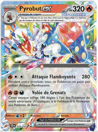 Pokémon (FR) Carte Pyrobut ex (SCR 028)