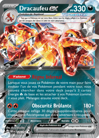 Pokémon (FR) Carte Dracaufeu ex (OBF 125) Flammes Obsidiennes - Charizard ex