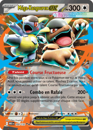 Pokémon (FR) Carte Mega Kangourex ex (MEG 104) Méga-Évolution - Mega Kangaskhan ex