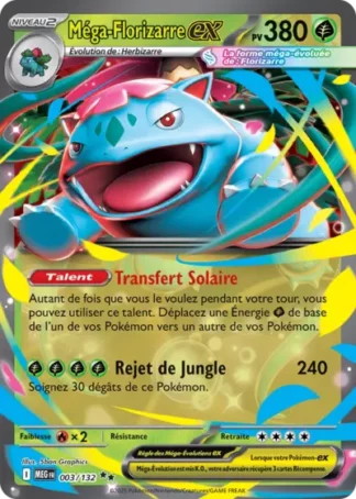 Pokémon (FR) Carte Mega Florizarre ex (MEG 003) Méga-Évolution - Mega Venusaur ex