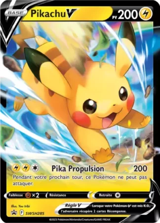 Pokémon (FR) Carte Pikachu V (SWSH 285) SWSH Black Star Promos