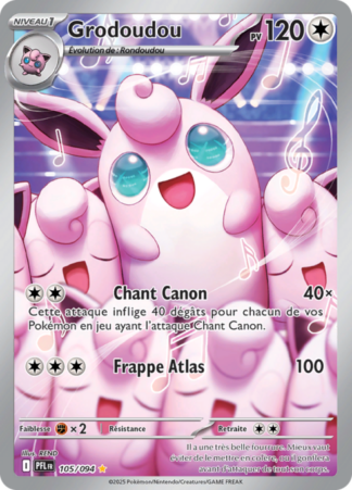 Pokémon (FR) Carte Grodoudou (PFL 105)