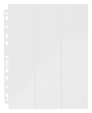 18-Pocket Ultimate Guard Pages Side-Loading blanches